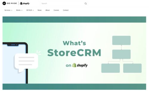 GO RIDE introduced "StoreCRM"