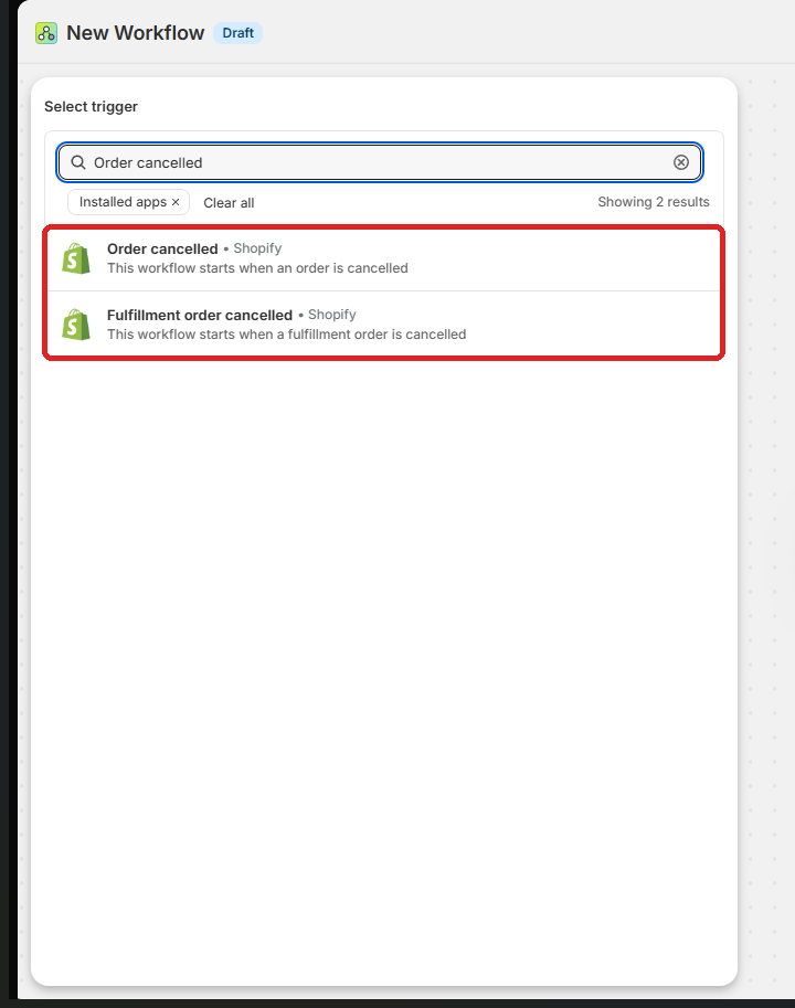 Screen for sending email through StoreCRM from Shopify Flow