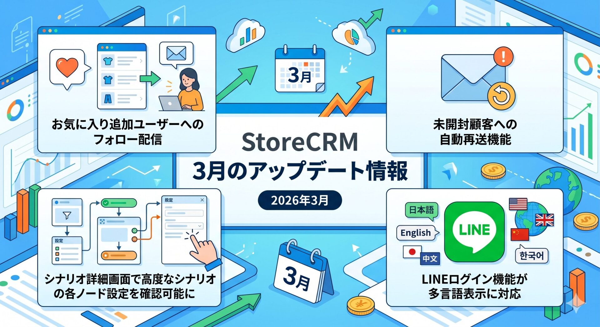 3月のStoreCRMのアップデート情報